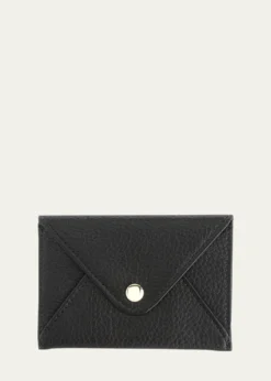 ROYCE New YorkMonogrammed Leather Envelope Style Card Holder, Personalized