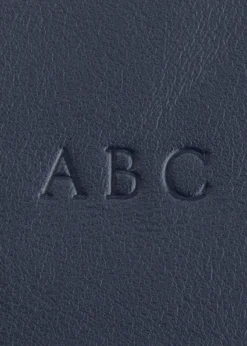 ROYCE New YorkMonogrammed RFID Blocking Leather Card Wallet, Personalized