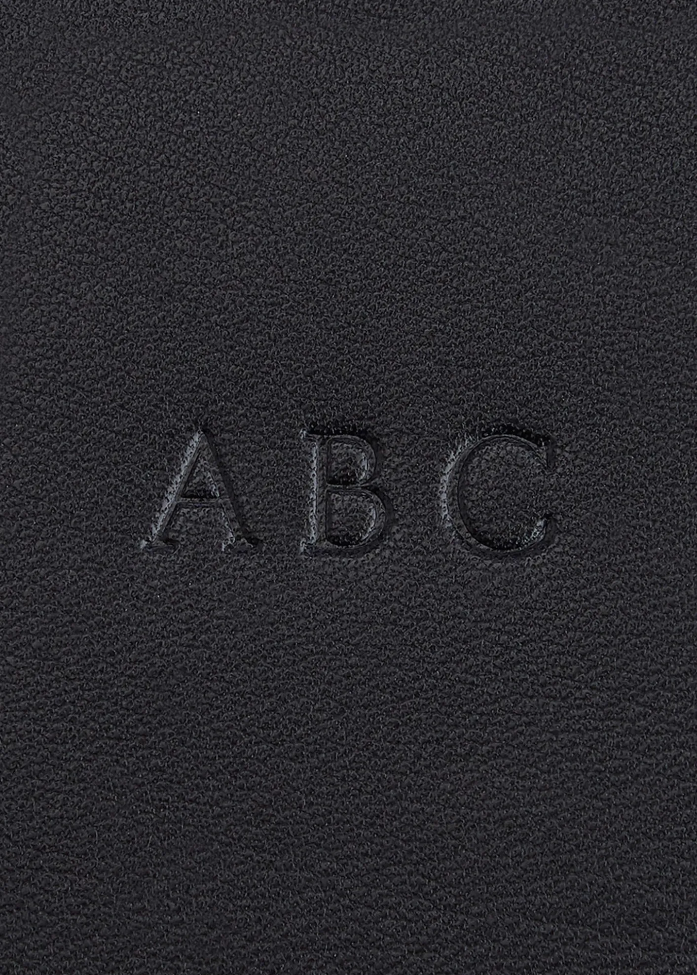 ROYCE New YorkMonogrammed Zippered Leather Credit Card Case, Personalized