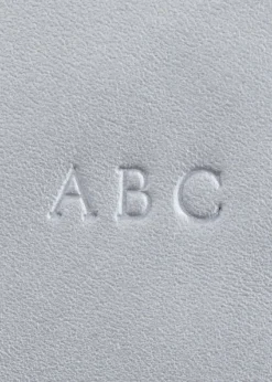 ROYCE New YorkMonogrammed Zippered Leather Credit Card Case, Personalized