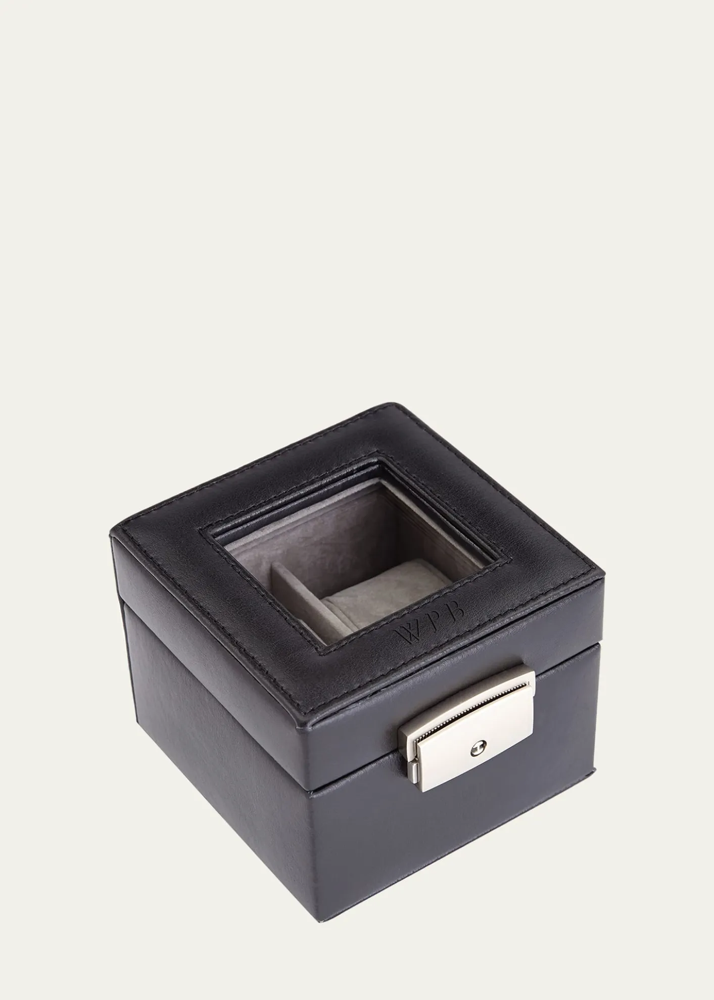 ROYCE New YorkPersonalized Leather 2-Watch Display Case
