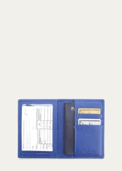 ROYCE New YorkPersonalized Leather RFID-Blocking Passport Case