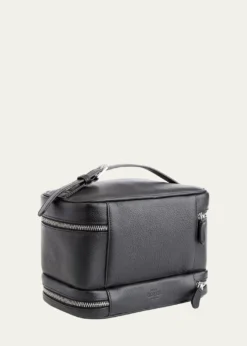 ROYCE New YorkPersonalized Leather Makeup Bag Train Case