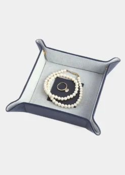 ROYCE New YorkPersonalized Suede & Leather Catchall Valet Tray