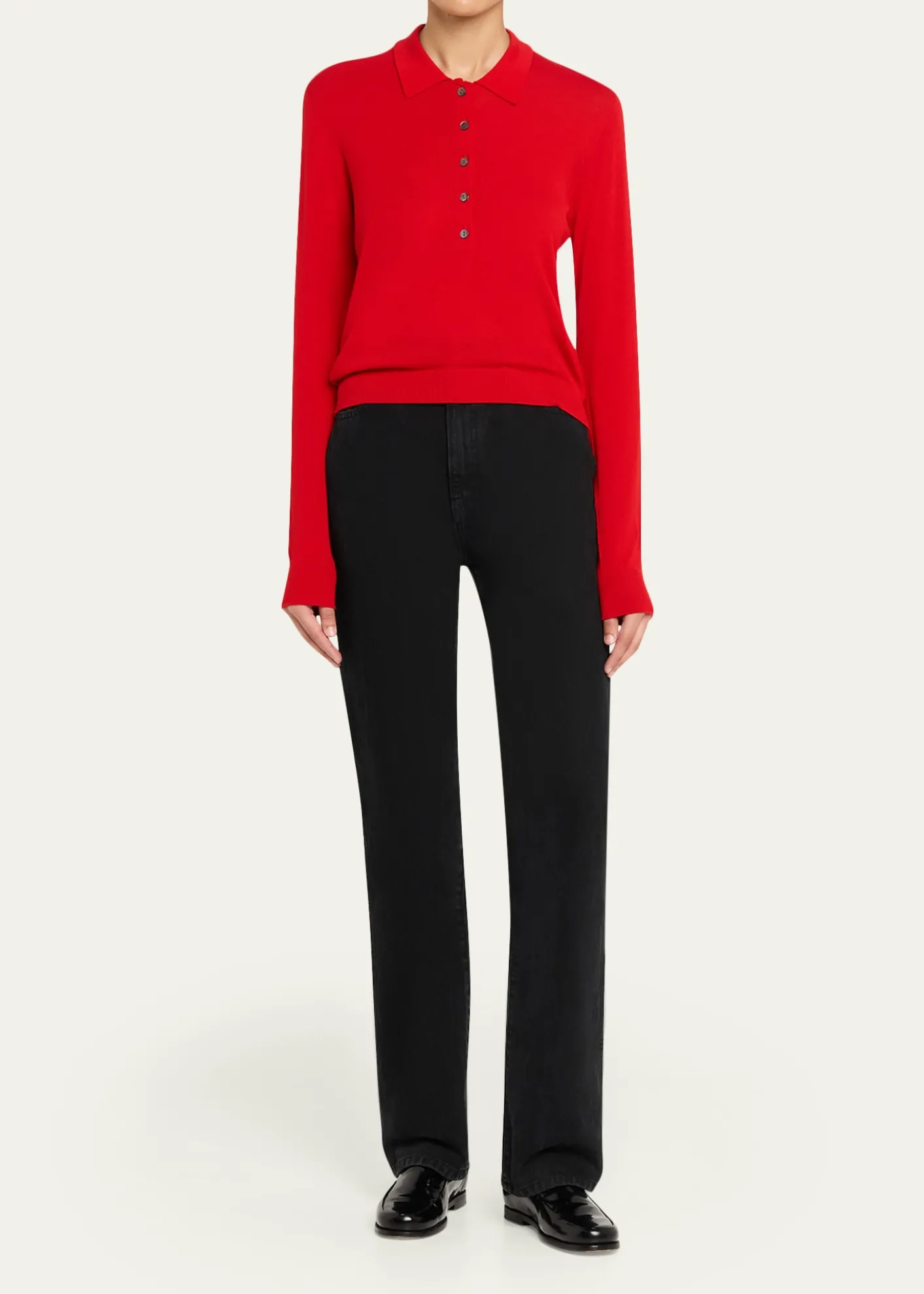 RUADHDea Slim-Fit Wool Knit Polo