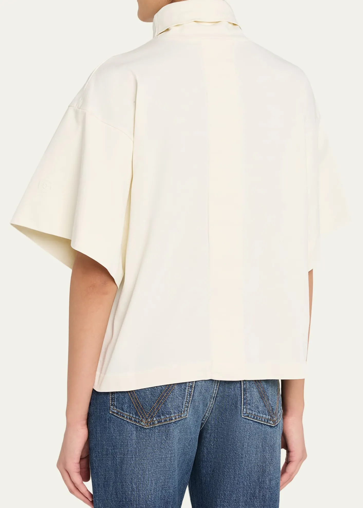 RUADHOrbital Mock-Neck Short-Sleeve T-Shirt