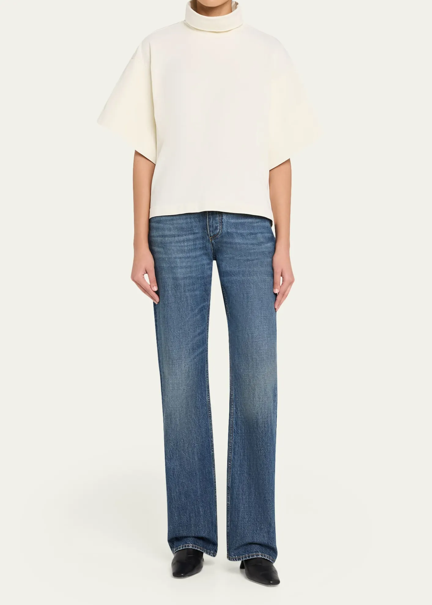 RUADHOrbital Mock-Neck Short-Sleeve T-Shirt