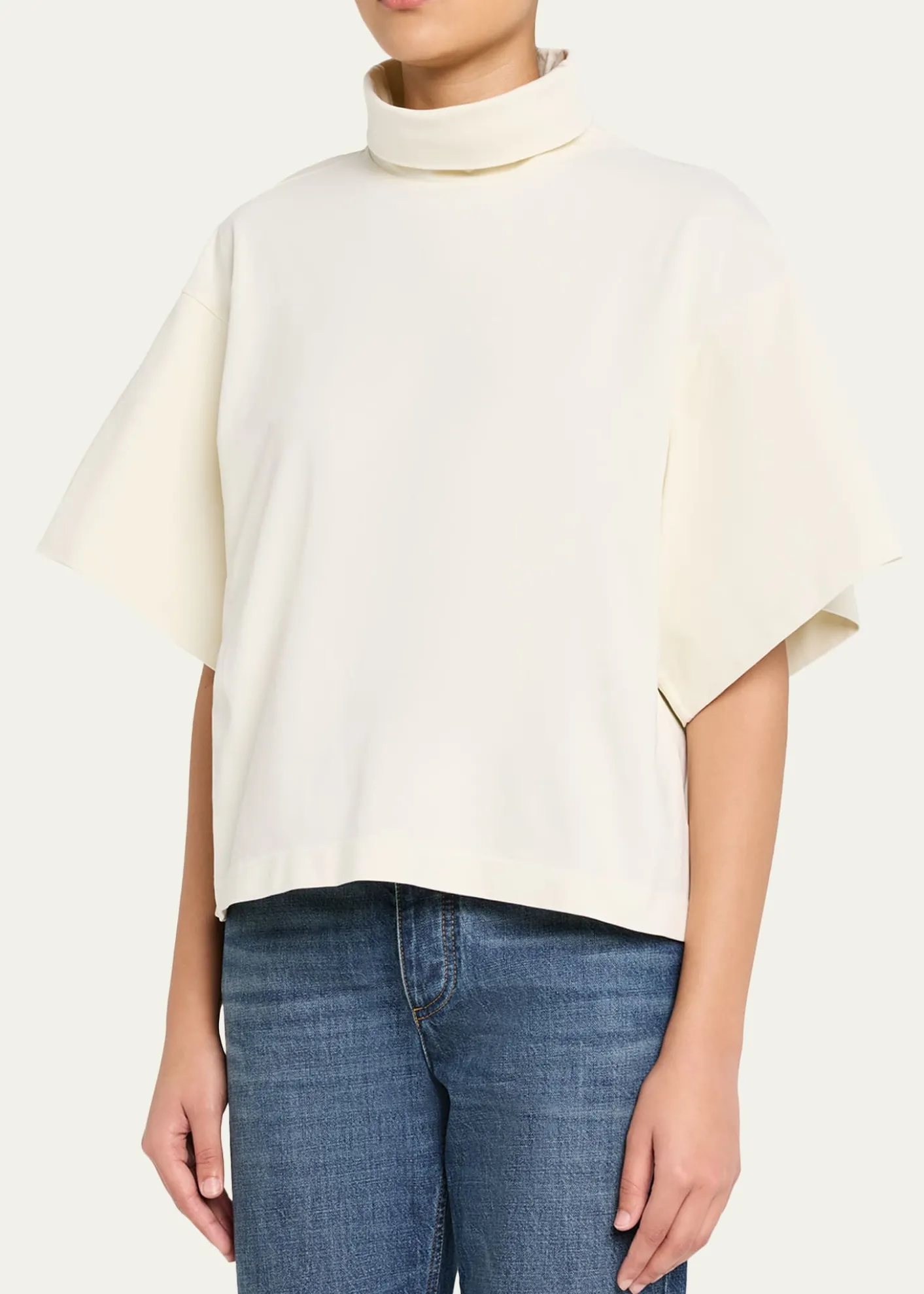 RUADHOrbital Mock-Neck Short-Sleeve T-Shirt
