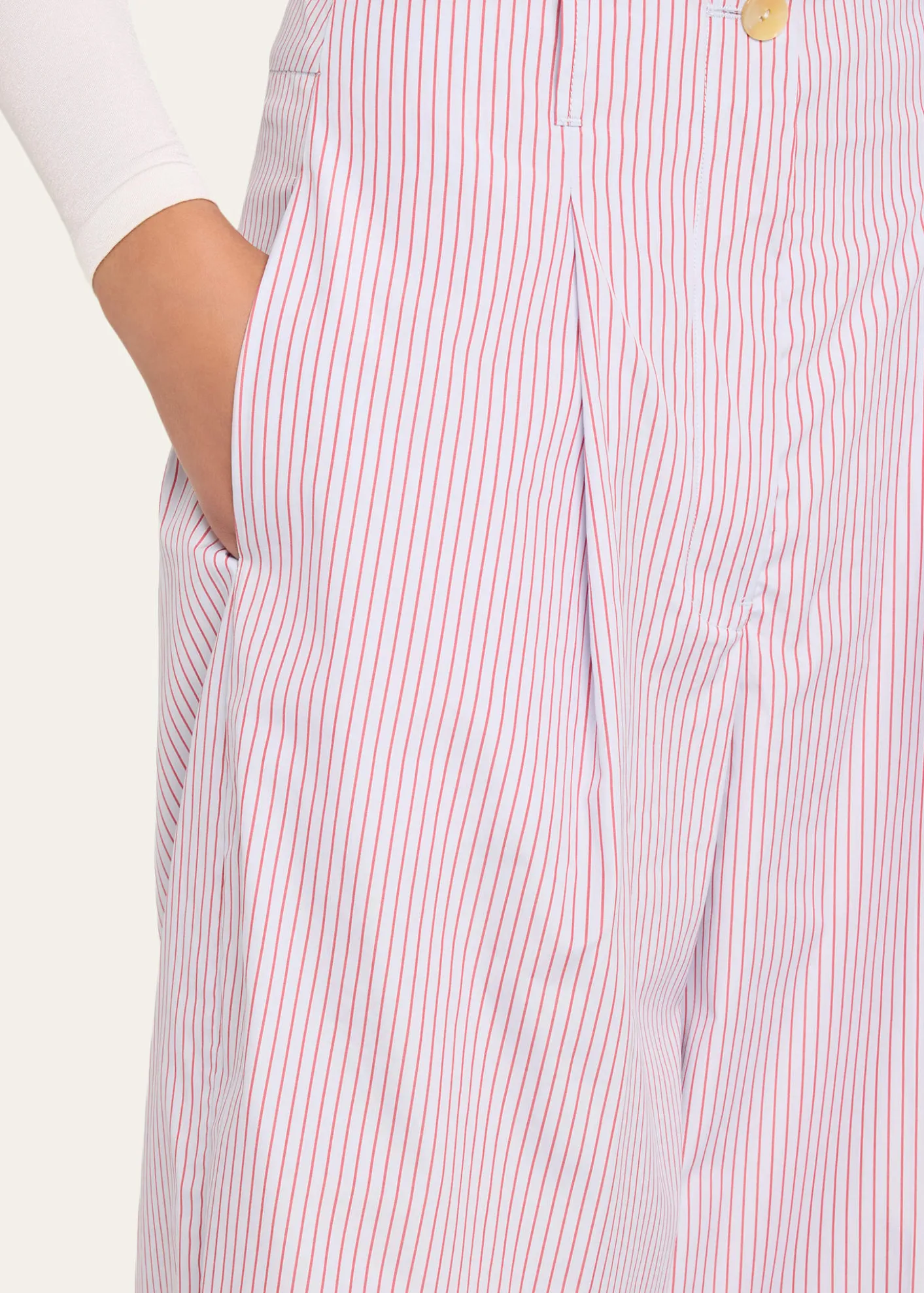 RUADHThe Dean Pinstripe Organic Cotton Pants
