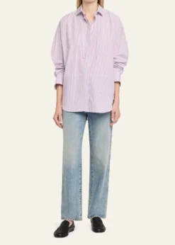 RUADHThe Dune Striped Cotton Button-Down Shirt