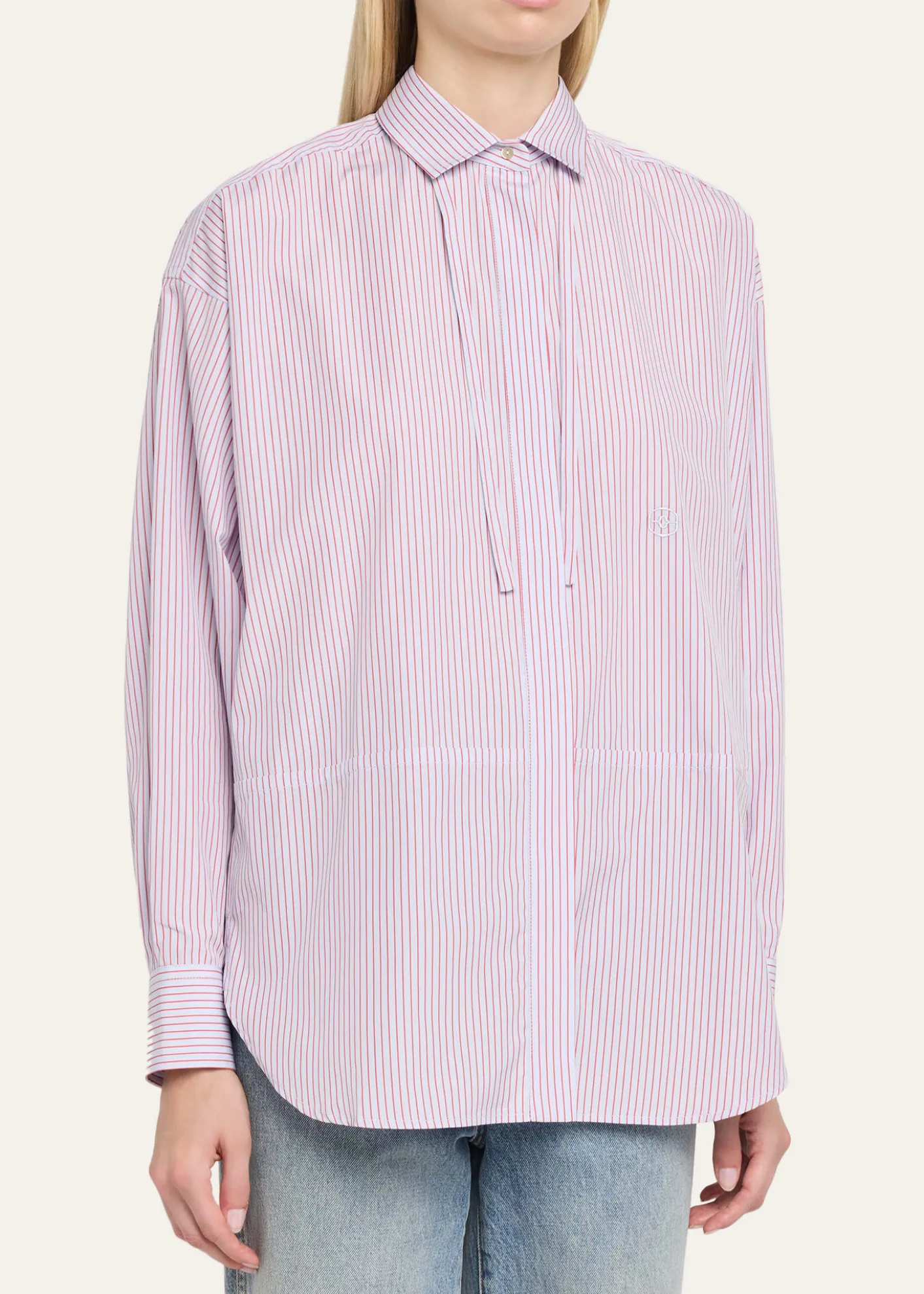 RUADHThe Dune Striped Cotton Button-Down Shirt