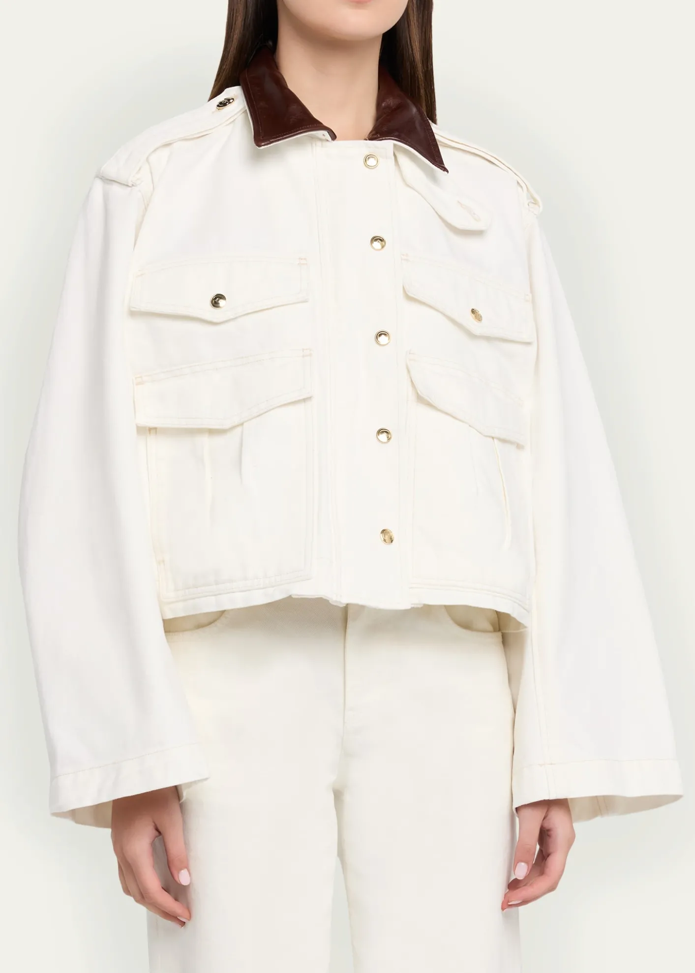 RUADHThe Henderson Oversized Cotton Canvas Jacket
