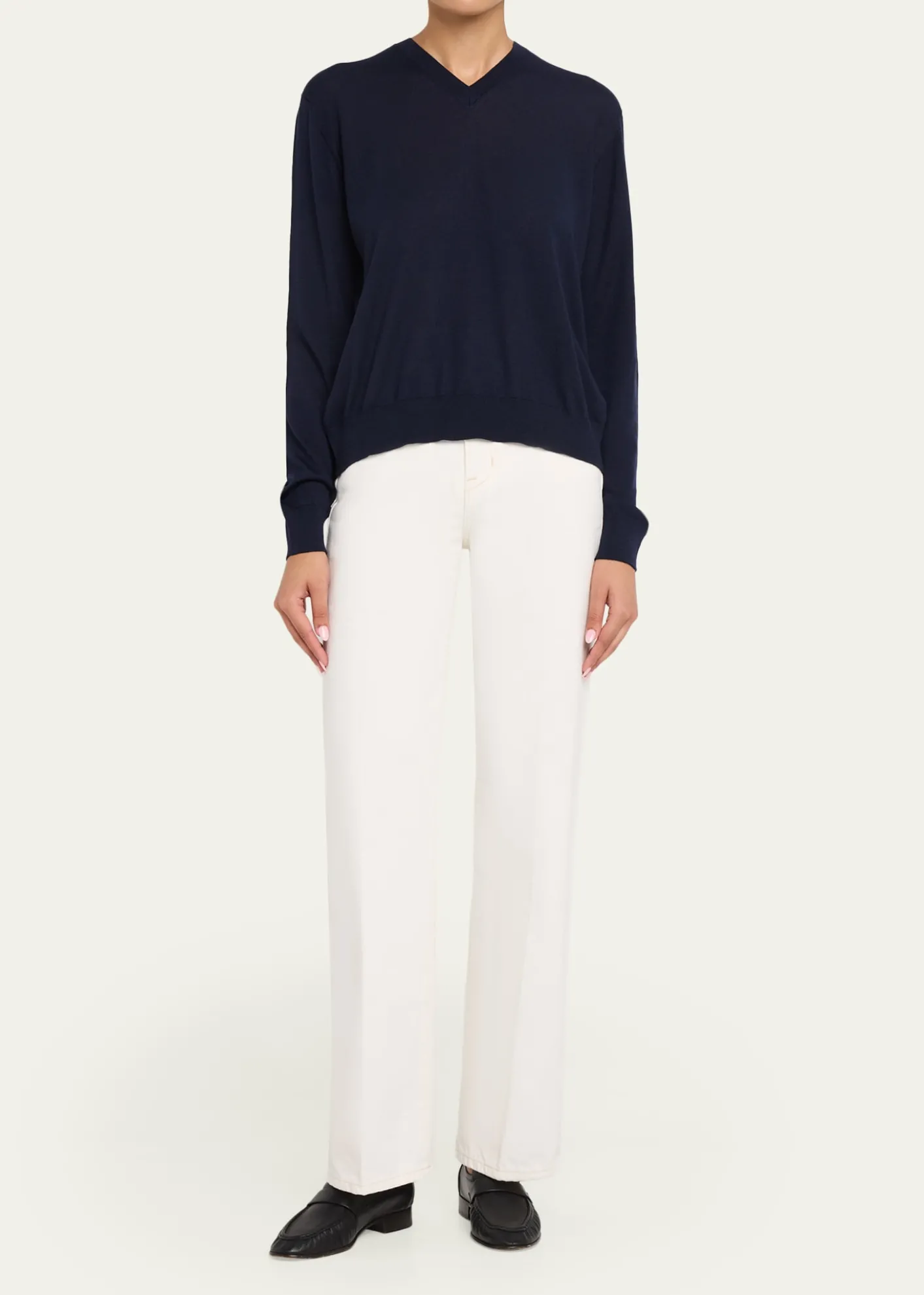 RUADHThe Oscar V-Neck Wool Sweater