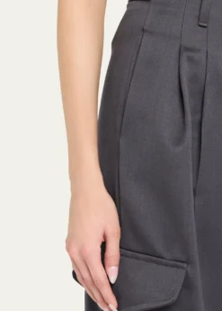 RUADHThe Russel Pleated Wool Barrel Pants