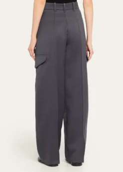 RUADHThe Russel Pleated Wool Barrel Pants