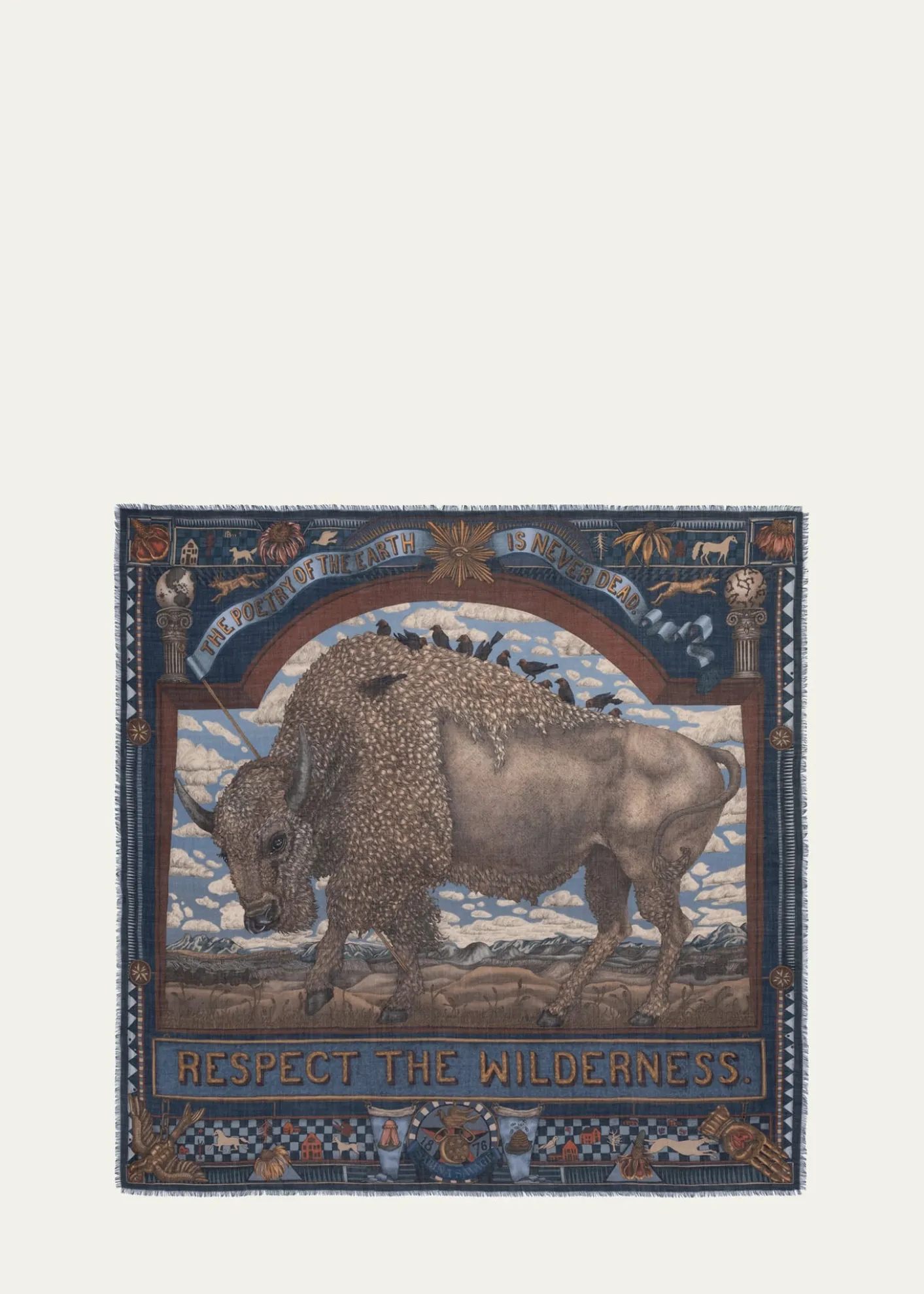Sabina SavageSecrets Of The Bison Cashmere Scarf