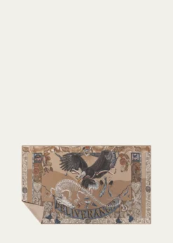 Sabina SavageThe Scrimshaw Skeleton Cashmere Stole