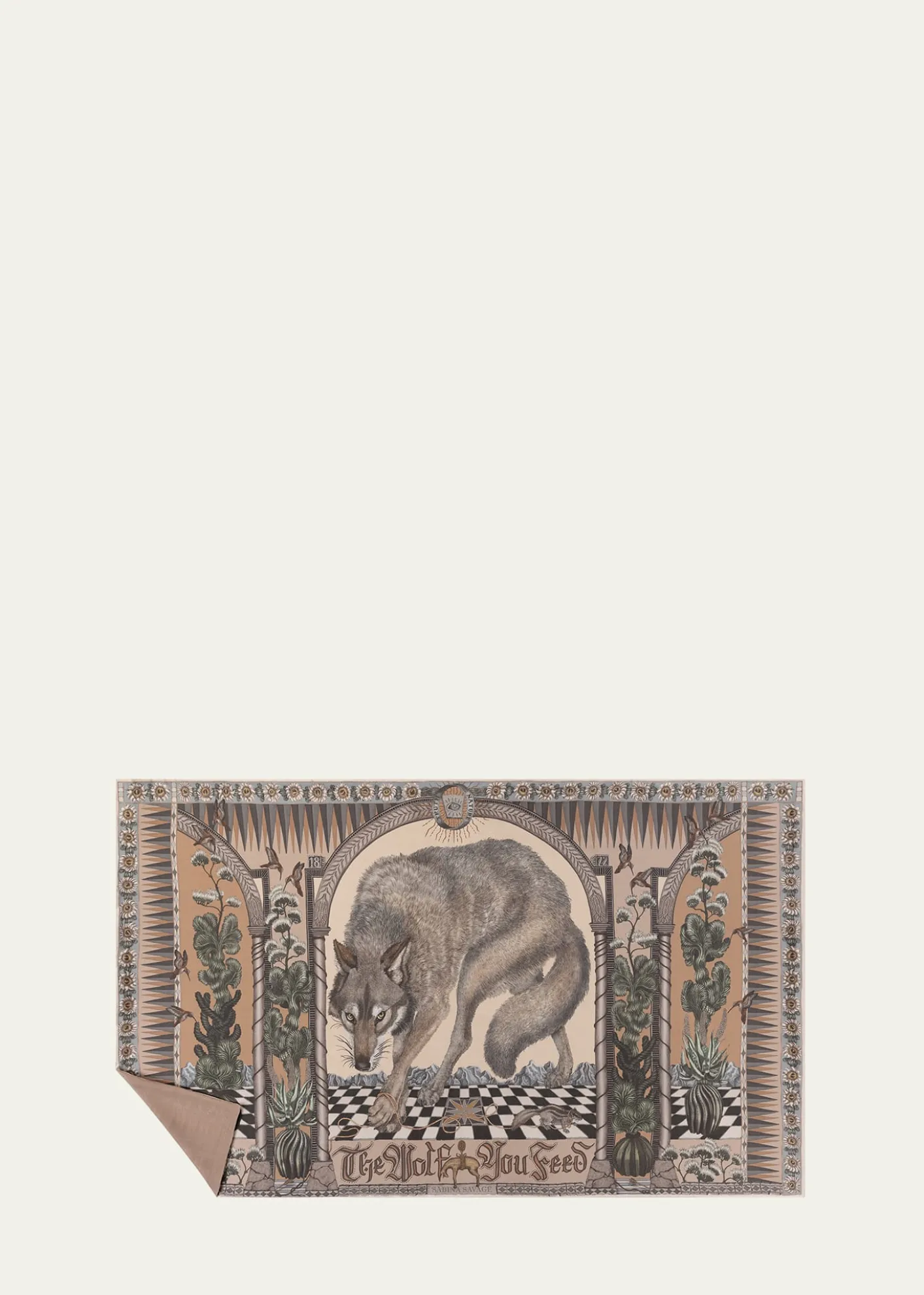 Sabina SavageThe Wolf You Feed Cashmere Stole