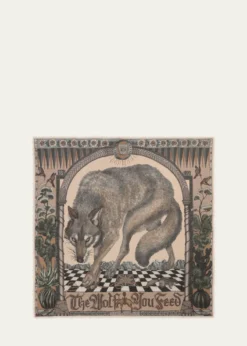 Sabina SavageThe Wolf You Feed Cashmere Scarf