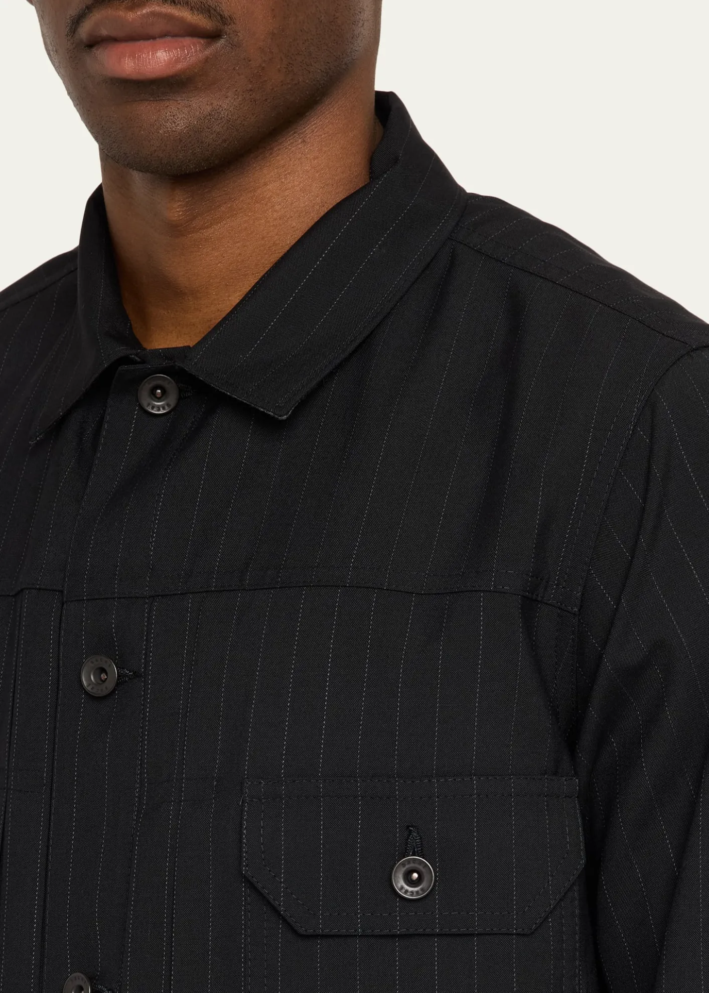 SACAIChalk Stripe Jacket