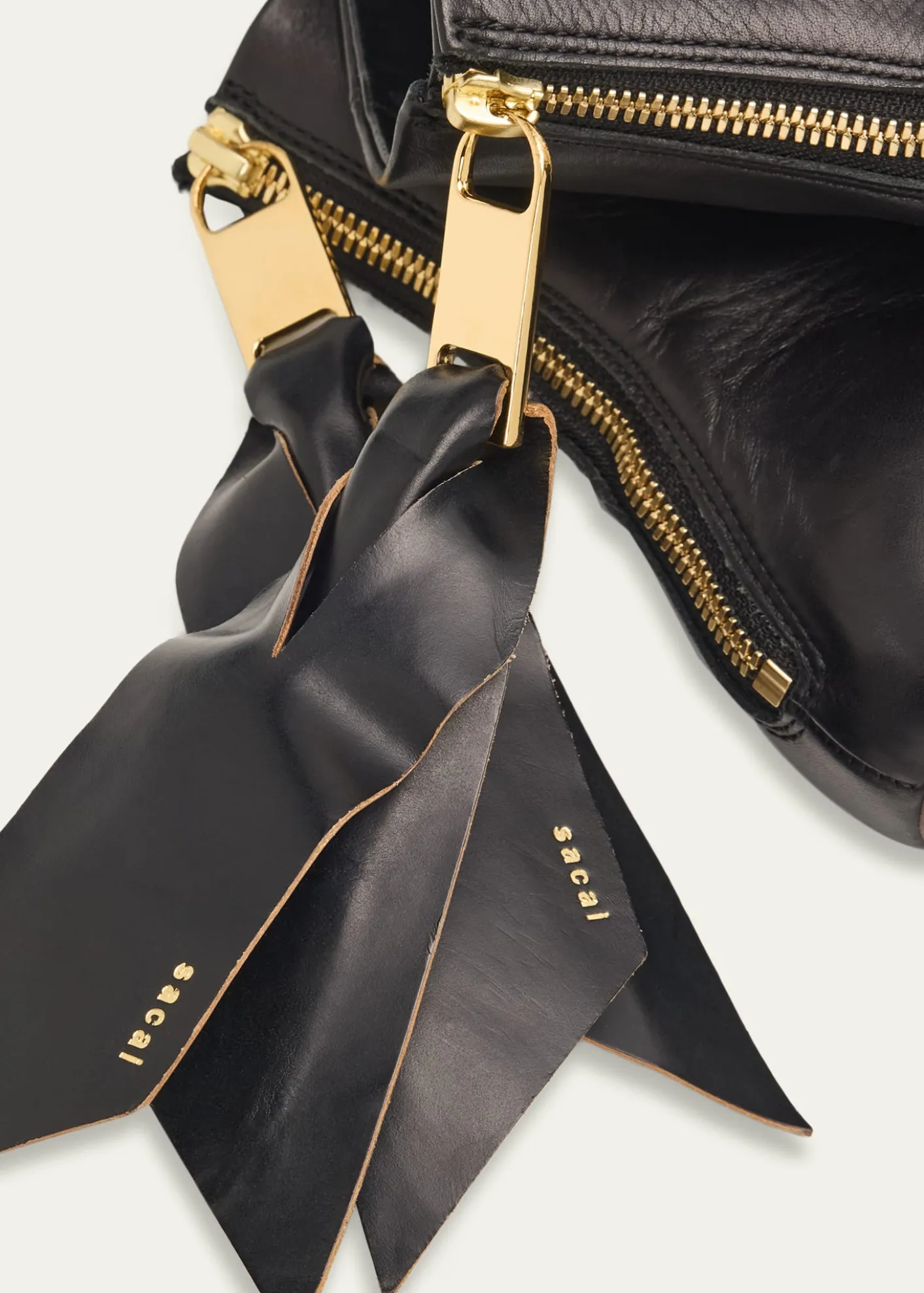 SACAIPuller Leather Ankle Booties