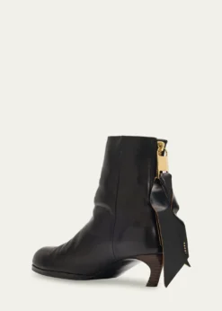 SACAIPuller Leather Ankle Booties