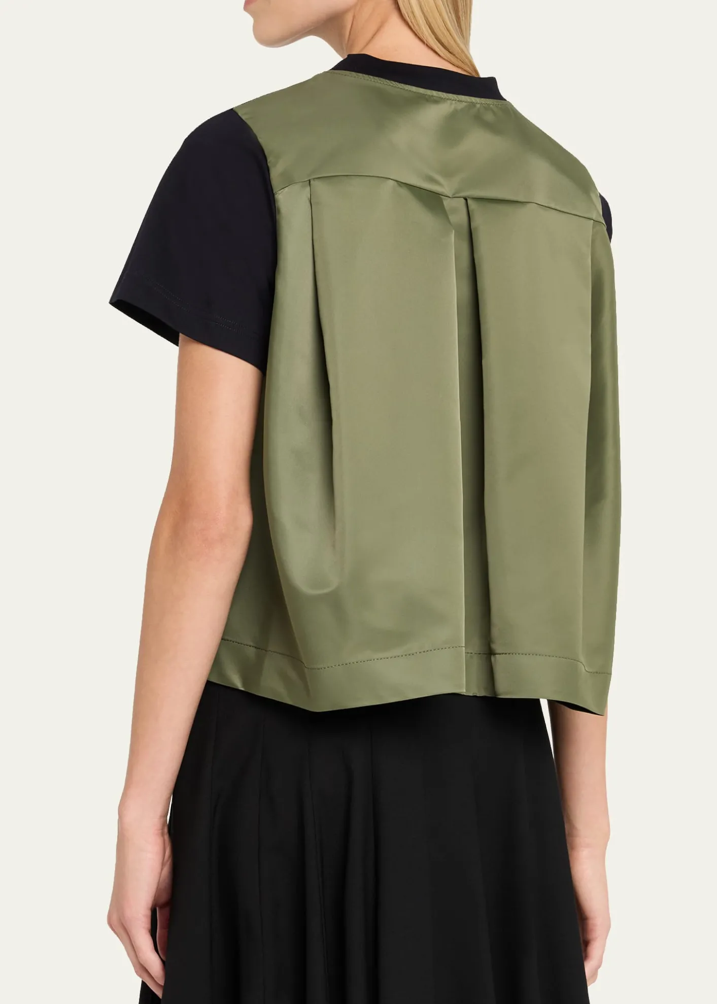 SACAIShort-Sleeve Nylon Cotton T-Shirt