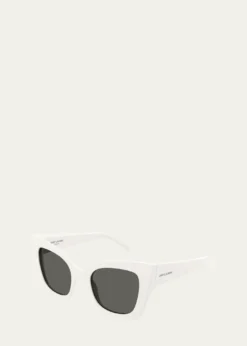 Saint LaurentFashion Show Bio Nylon Cat-Eye Sunglasses