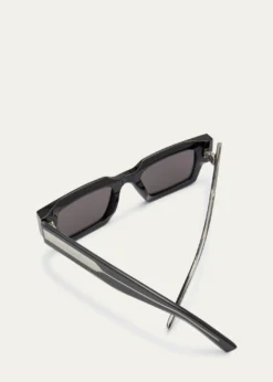 Saint LaurentLogo Acetate Rectangle Sunglasses