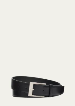 Saint LaurentMen's Adjustable Leather Belt