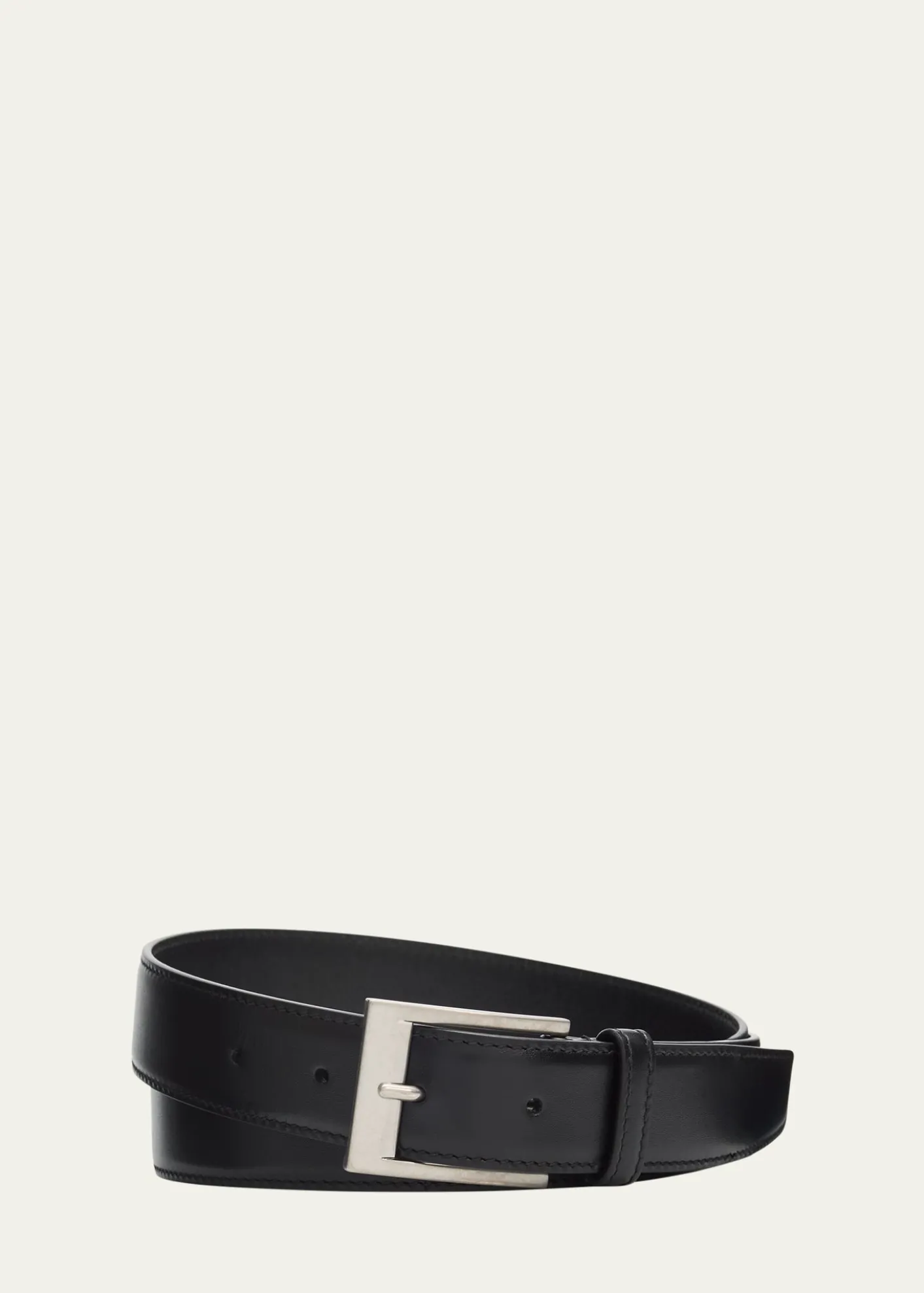 Saint LaurentMen's Adjustable Leather Belt