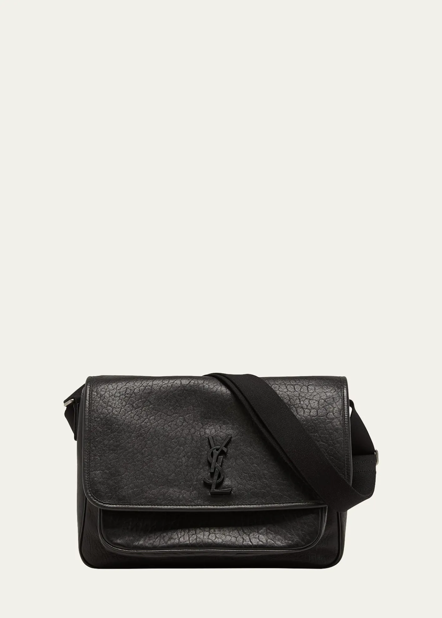 Saint LaurentMen's Niki YSL Messenger Bag in Grained Leather