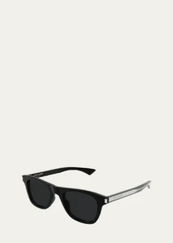 Saint LaurentMen's SL 879-001 Acetate Square Sunglasses