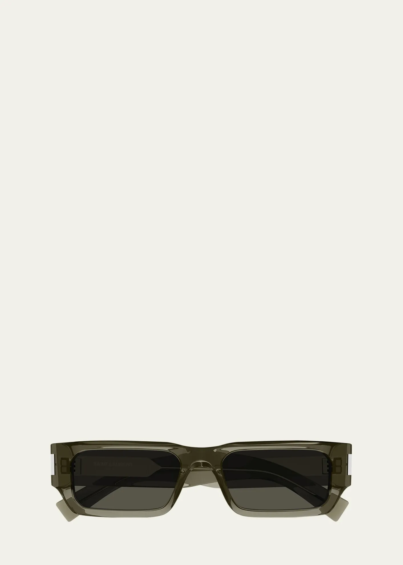 Saint LaurentMen's SL 660 Acetate Rectangle Sunglasses