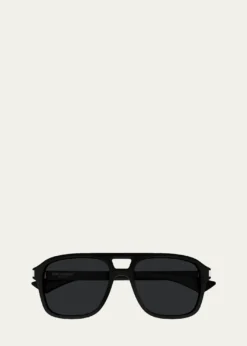 Saint LaurentMen's SL 881-001 Acetate Rectangle Sunglasses