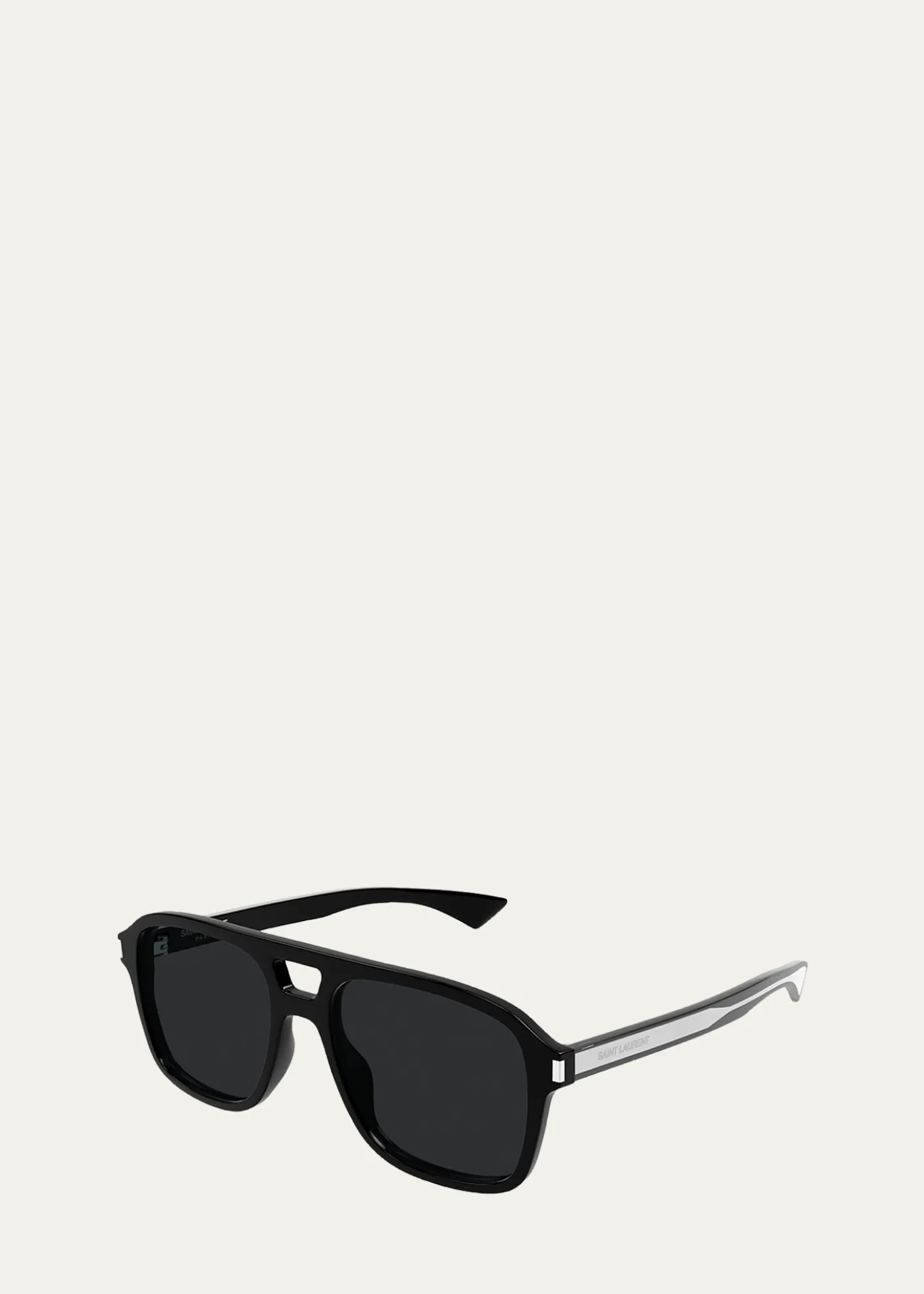 Saint LaurentMen's SL 881-001 Acetate Rectangle Sunglasses