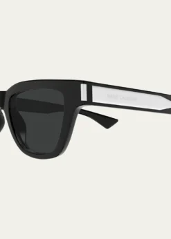Saint LaurentMen's SL 789 Jacquesm Acetate Rectangle Sunglasses