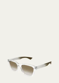Saint LaurentMen's Sl 790f Recycled Acetate Rectangle Sunglasses