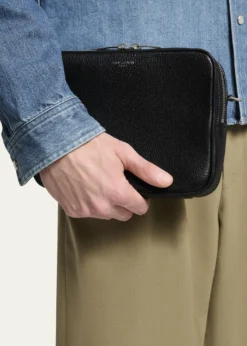Saint LaurentMen's Small Leather Camera Bag