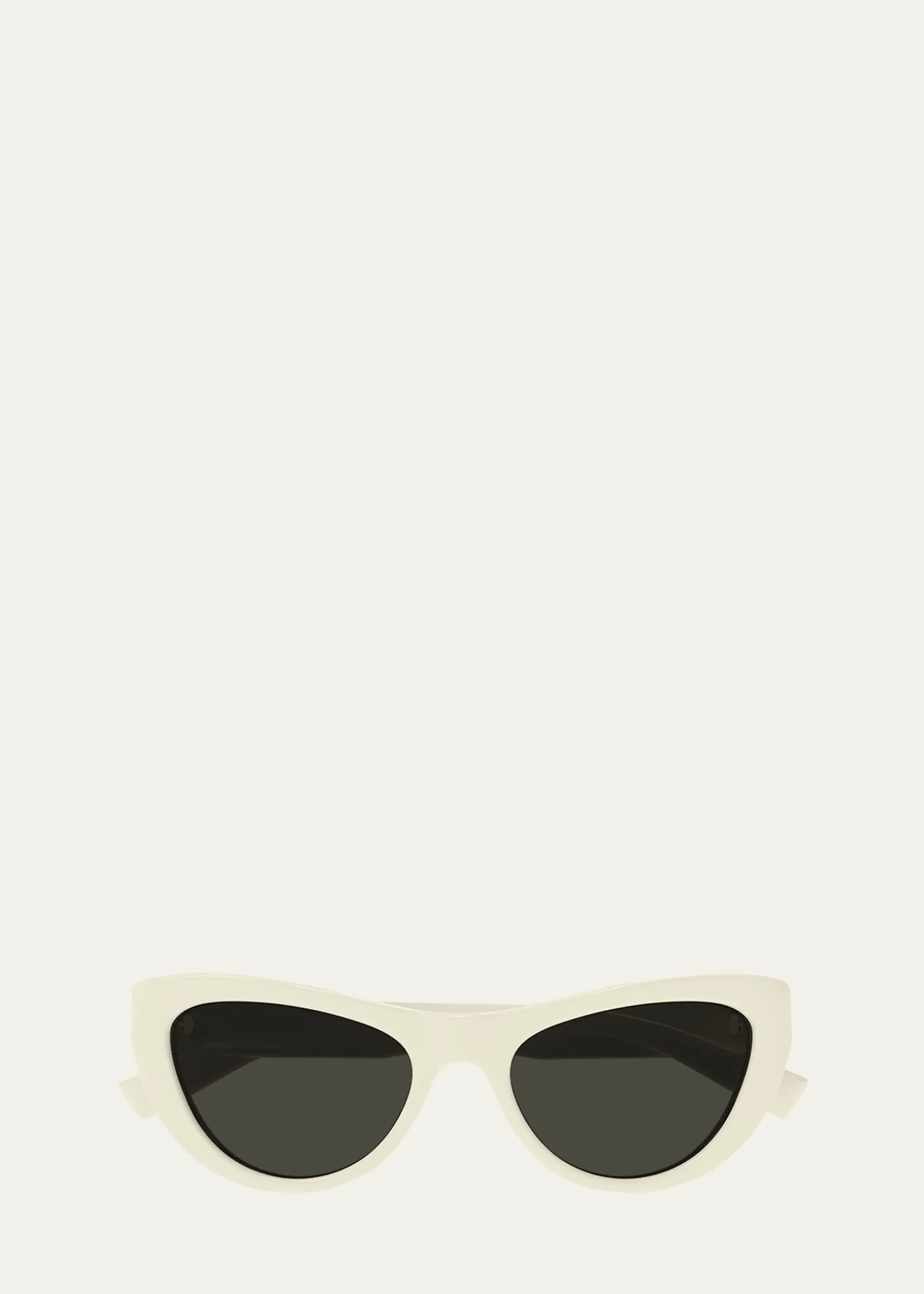 Saint LaurentSleek Logo Plastic Cat-Eye Sunglasses