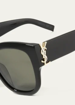 Saint LaurentYSL Oversized Acetate Cat-Eye Sunglasses