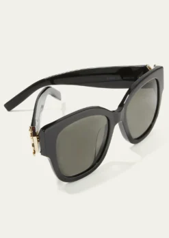 Saint LaurentYSL Oversized Acetate Cat-Eye Sunglasses