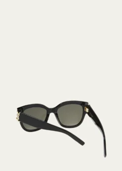 Saint LaurentYSL Oversized Acetate Cat-Eye Sunglasses