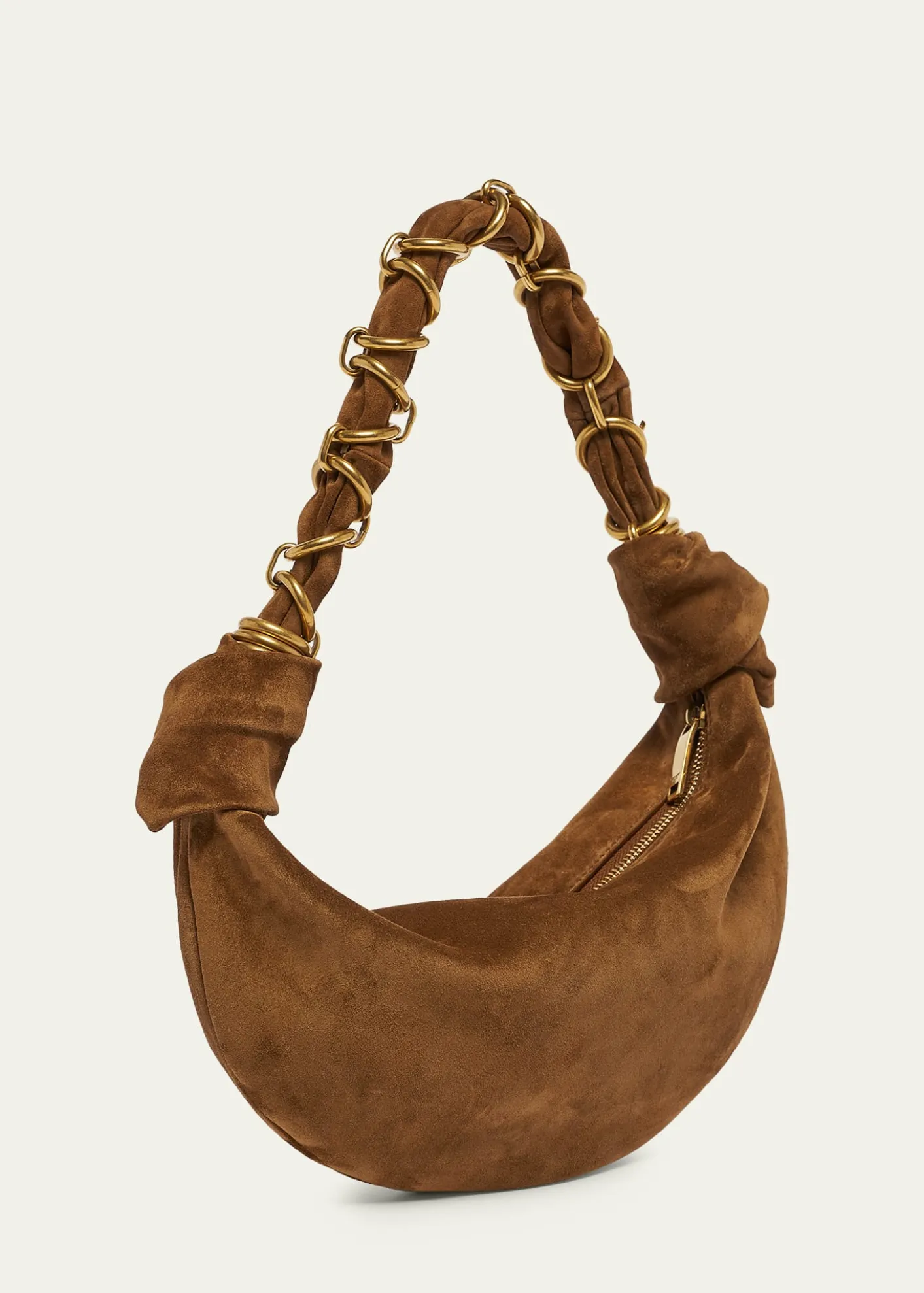 Saint LaurentAmalia Mini YSL Suede Hobo Bag