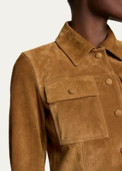Saint LaurentBelted Suede Jacket