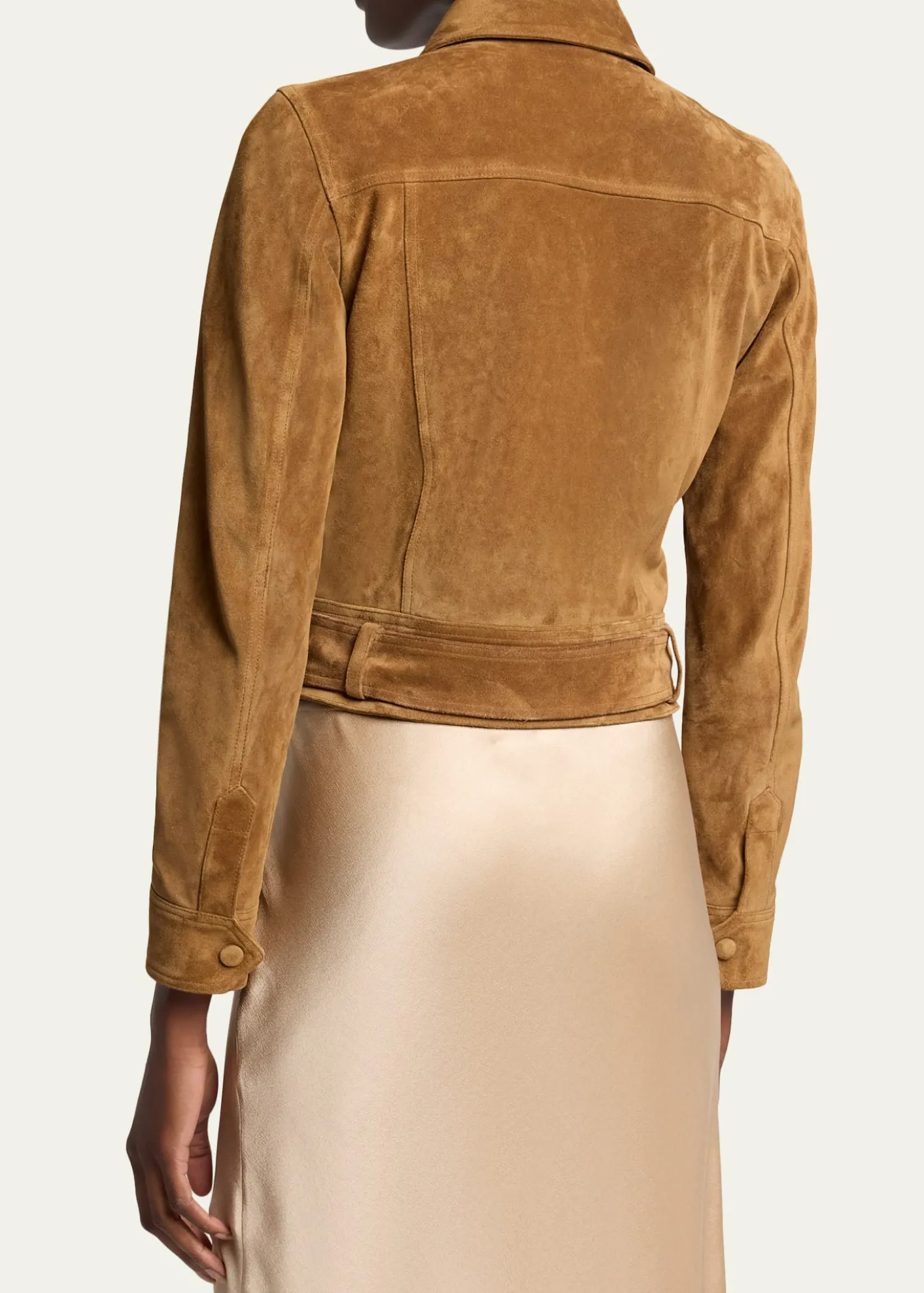 Saint LaurentBelted Suede Jacket