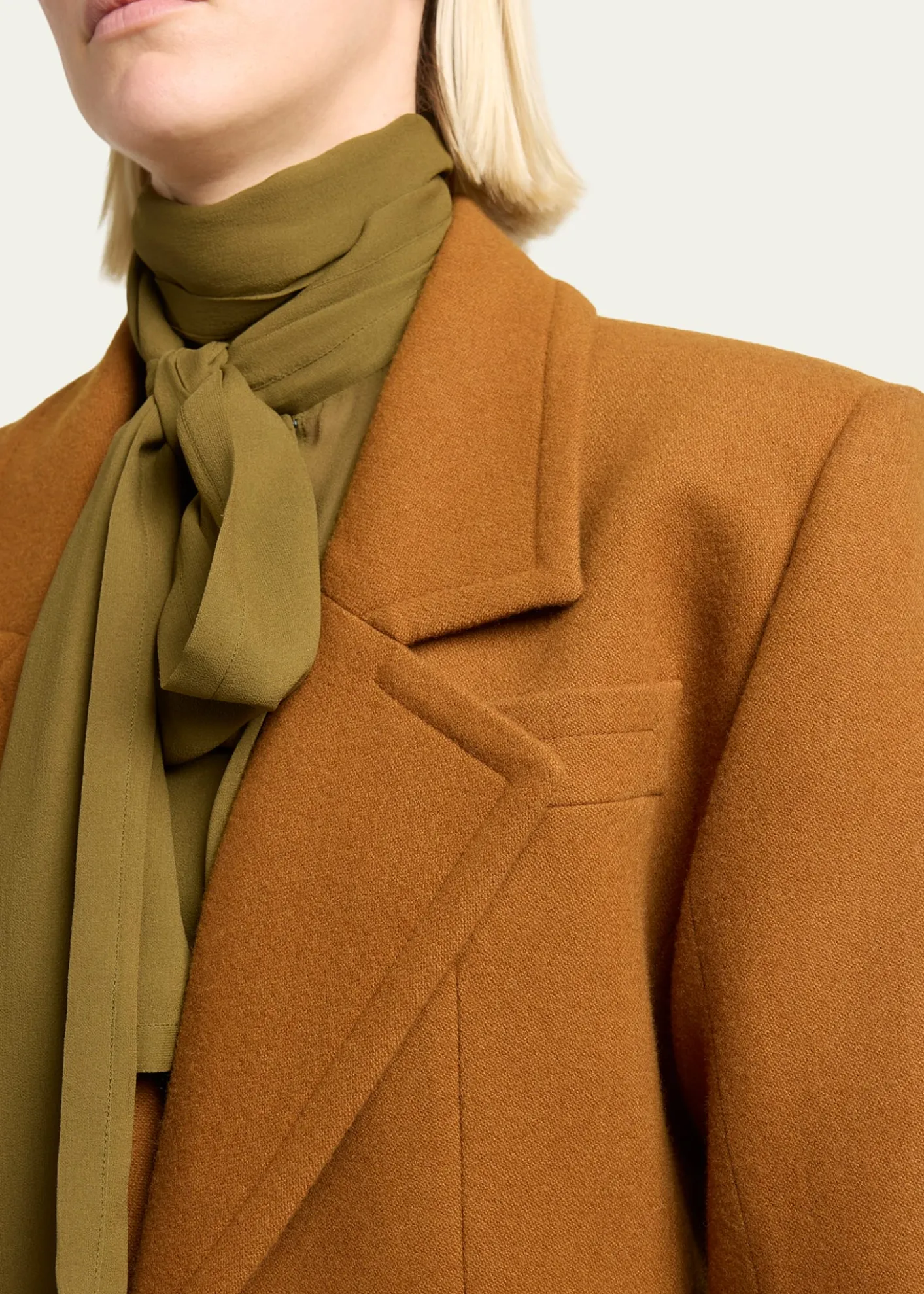 Saint LaurentBrushed Wool Single-Breasted Jacket