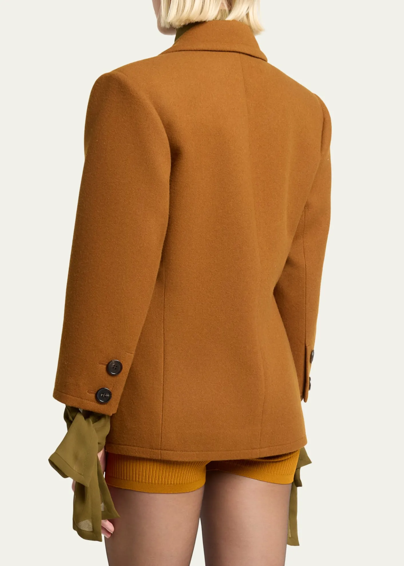Saint LaurentBrushed Wool Single-Breasted Jacket