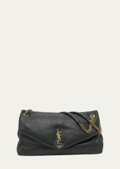 Saint LaurentCalypso Large YSL Shoulder Bag in Leather