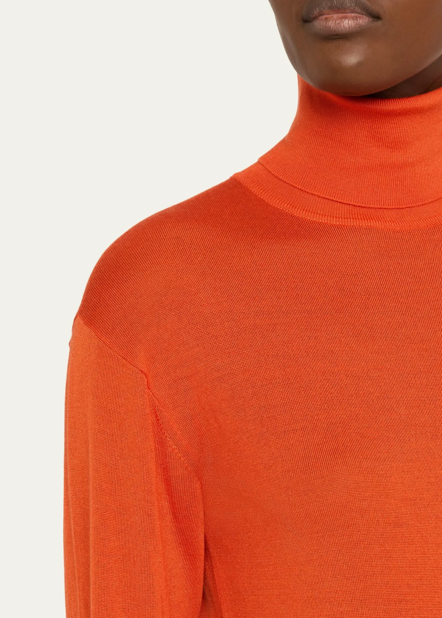 Saint LaurentCashmere-Silk Turtleneck Sweater
